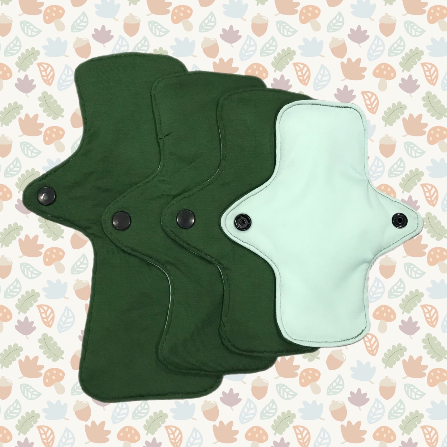 Green colors - Washable period pads
