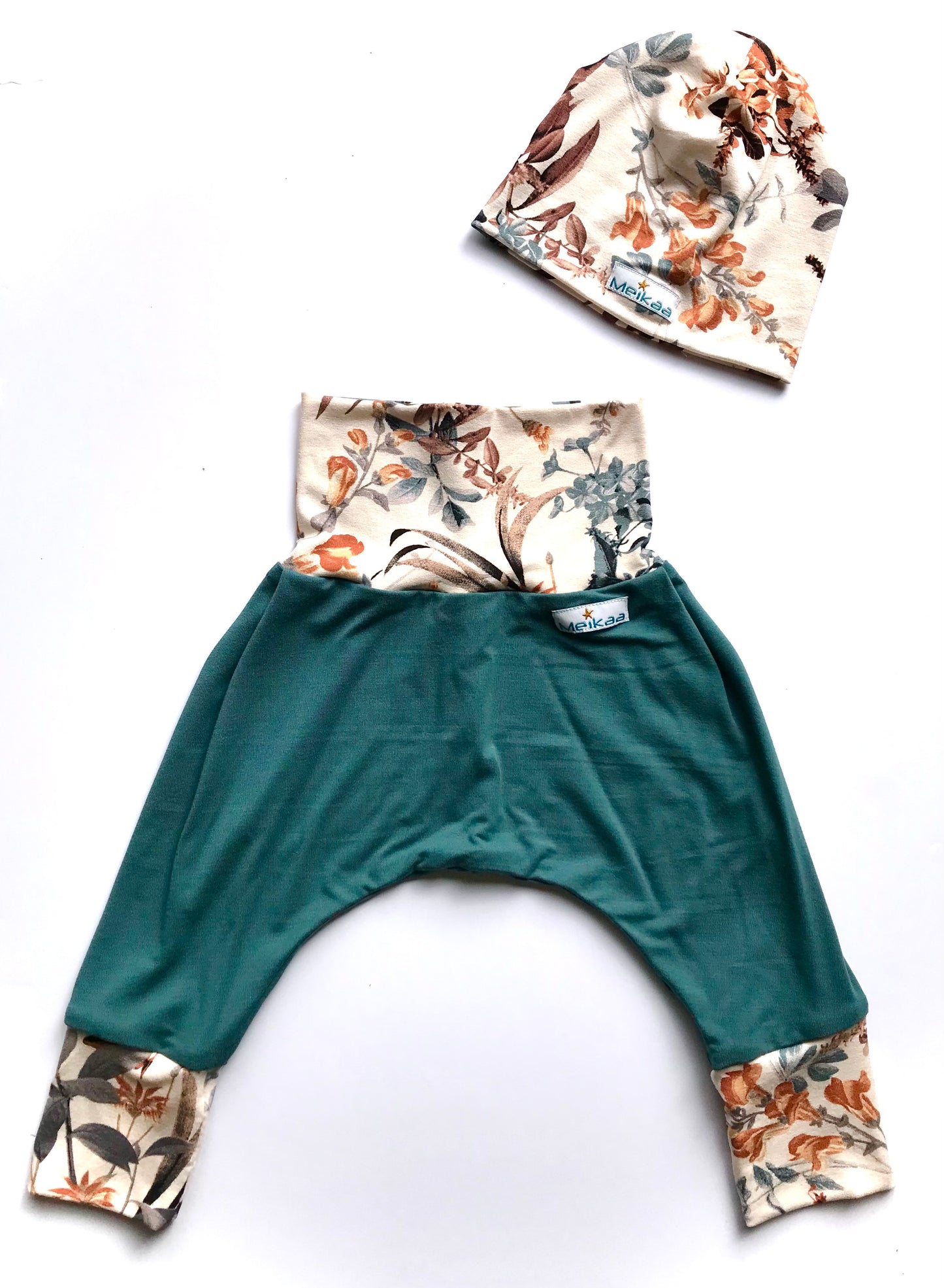 Rusty Floral Edition - BAMBOO Harem Swaggers, Evolutive and Growing Pants