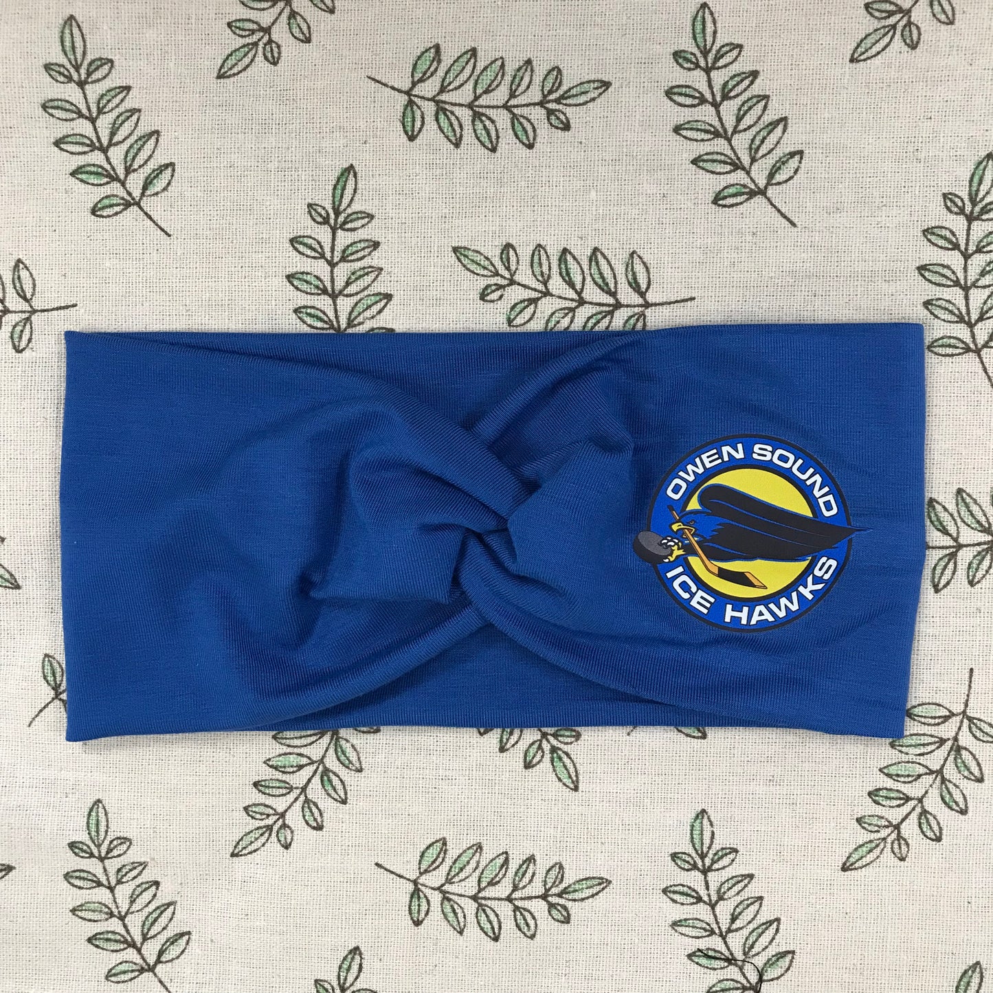 Owen Sound Ice Hawks Large Twist bamboo headband