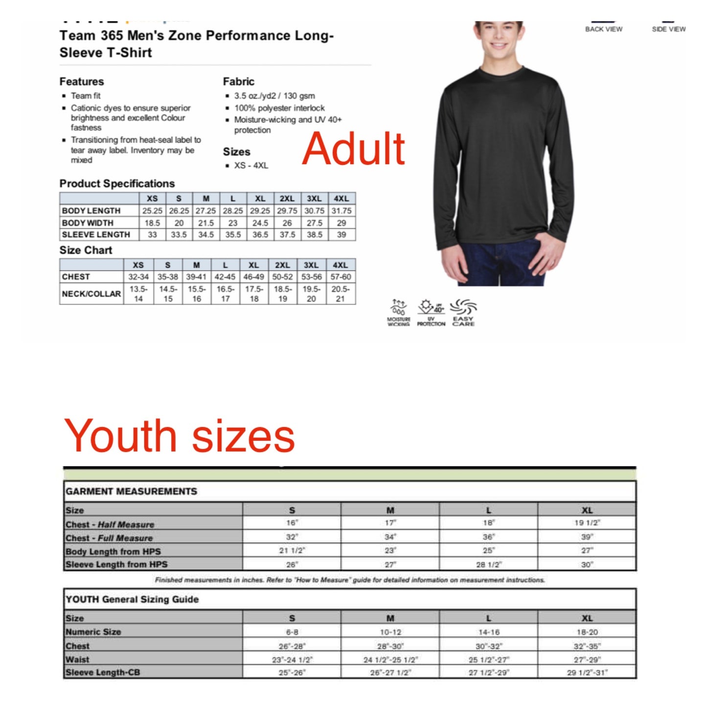 Flyers Performance long sleeve dry fit