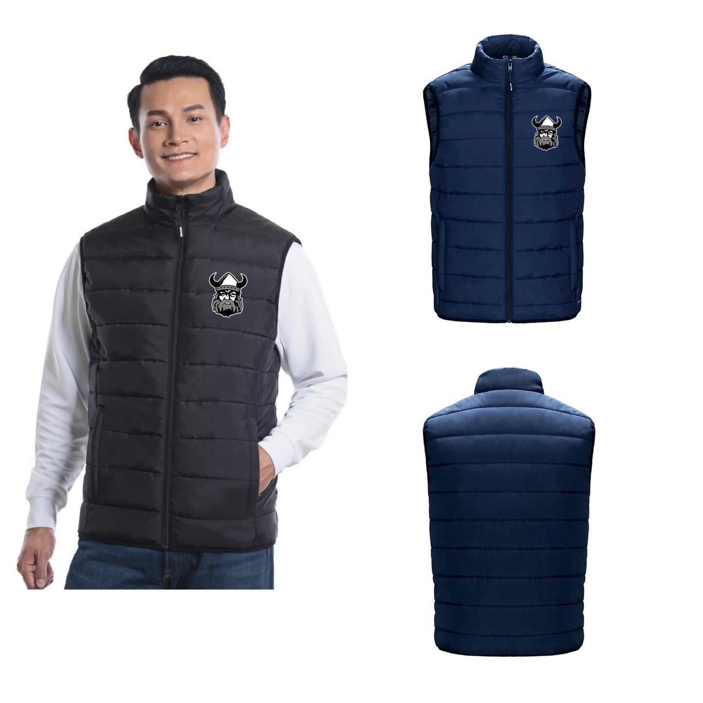 Northmen embroidered Chill Puffy Vest (Men, Youth and Ladies sizes)