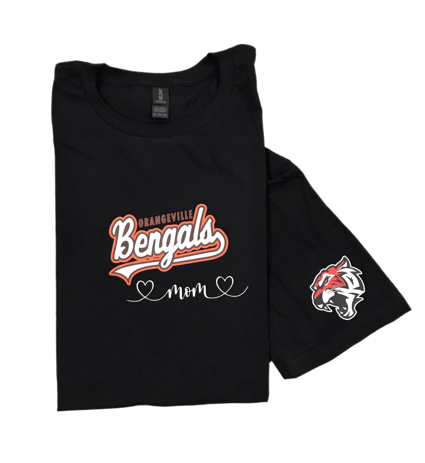 Bengals Big logo T-shirts - Mom with hearts