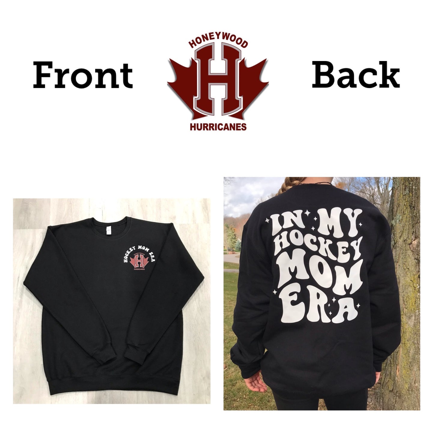 In my hockey mom/grams/grandma/coach Era sweatshirts - Pick your design and your team