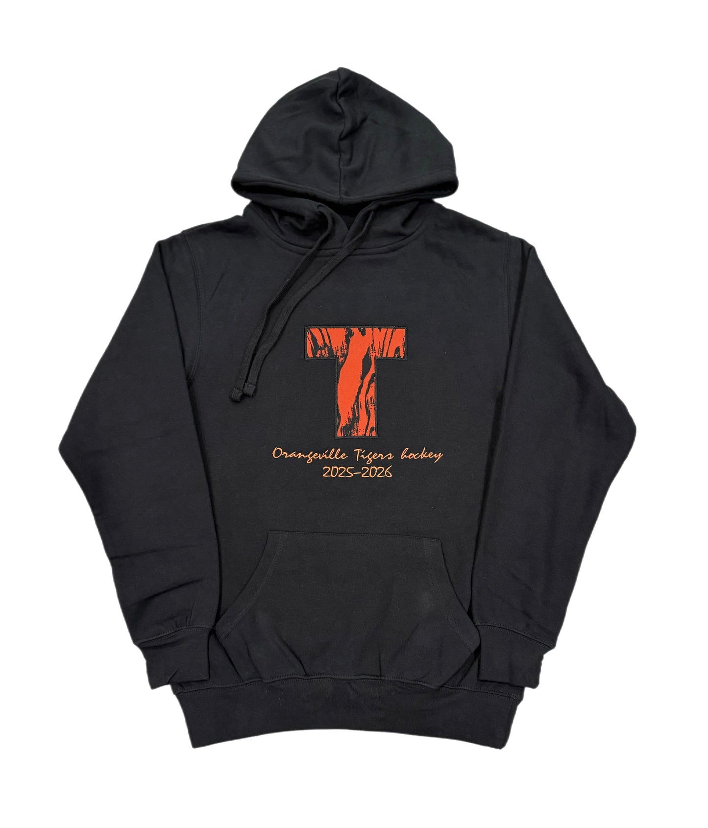 Embroidered Orangeville Tigers High quality Hoodie - Big logo
