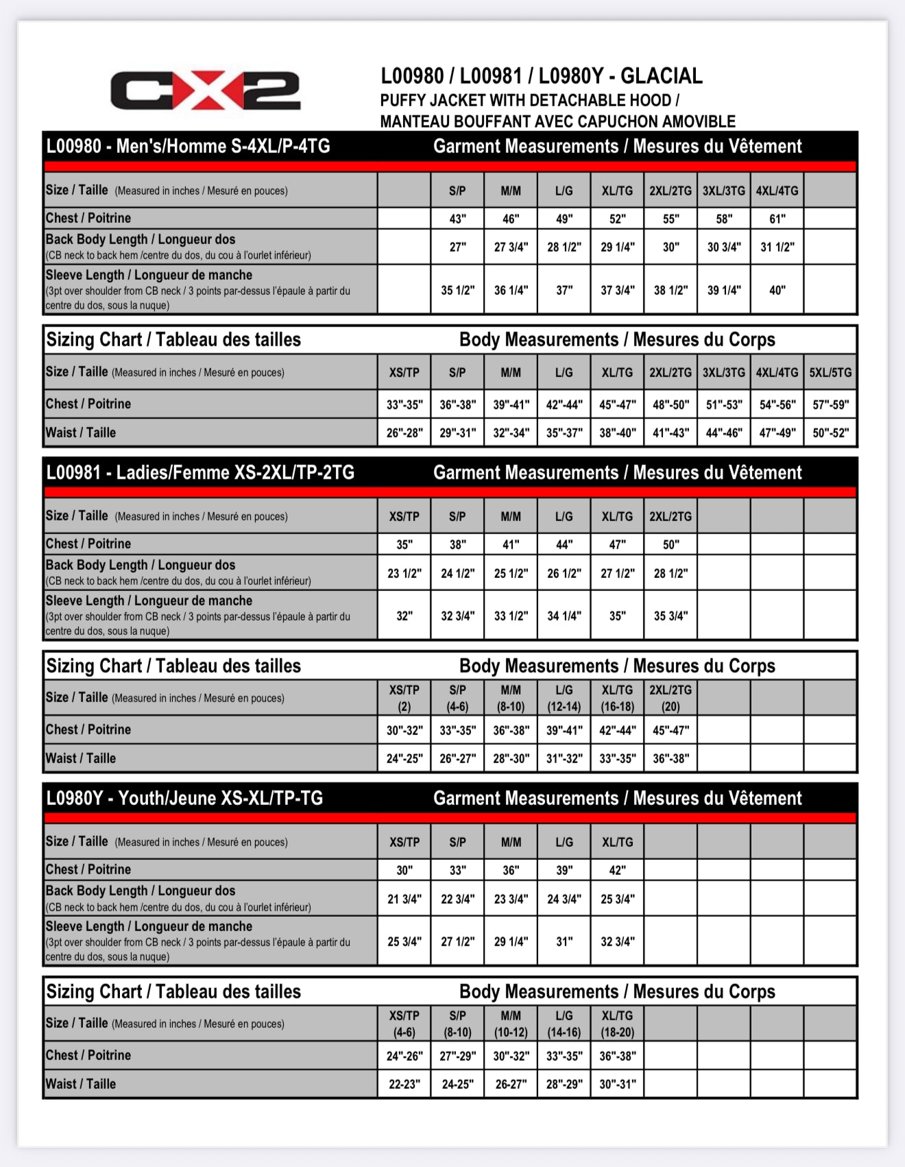 Dufferin Ducks embroidered Puffy Jacket with Detachable Hood (Men, Youth and Ladies sizes)