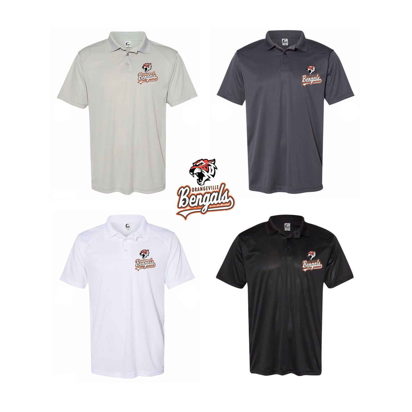 Bengals performance dry fit polo