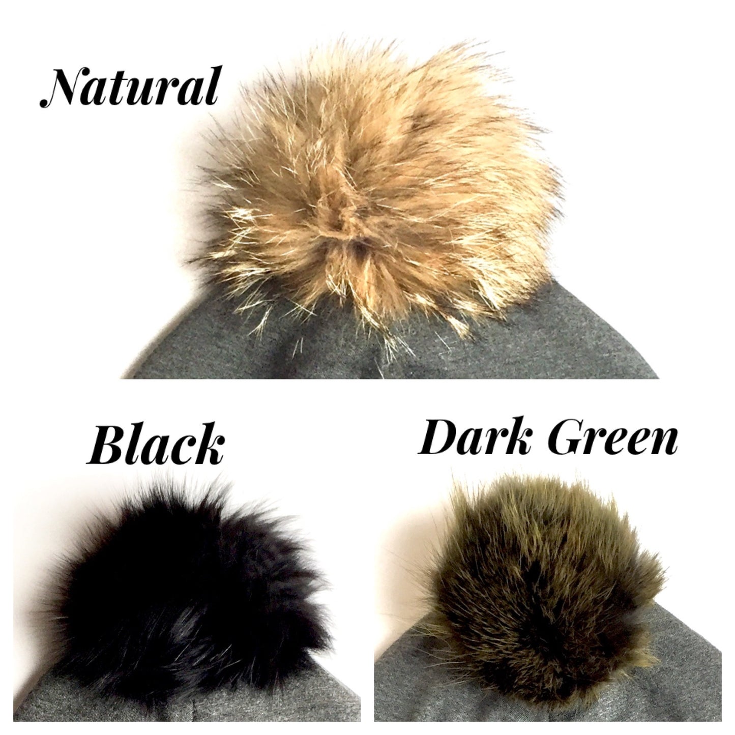 Colorful Winter Bamboo Hat + recycled fur pompom