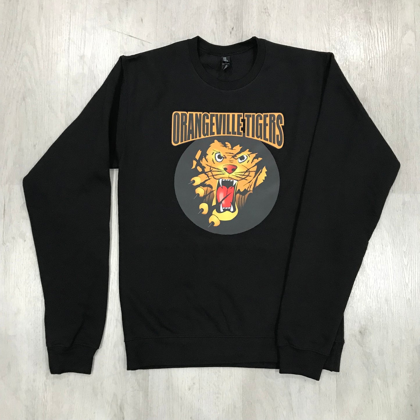 60% OFF OLD LOGO - Orangeville tigers hockey - Black crewneck