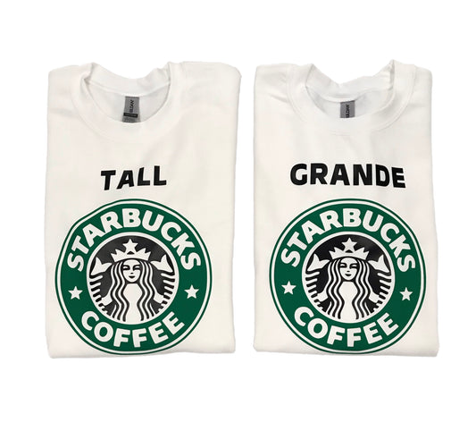 White crewneck -Starbucks design