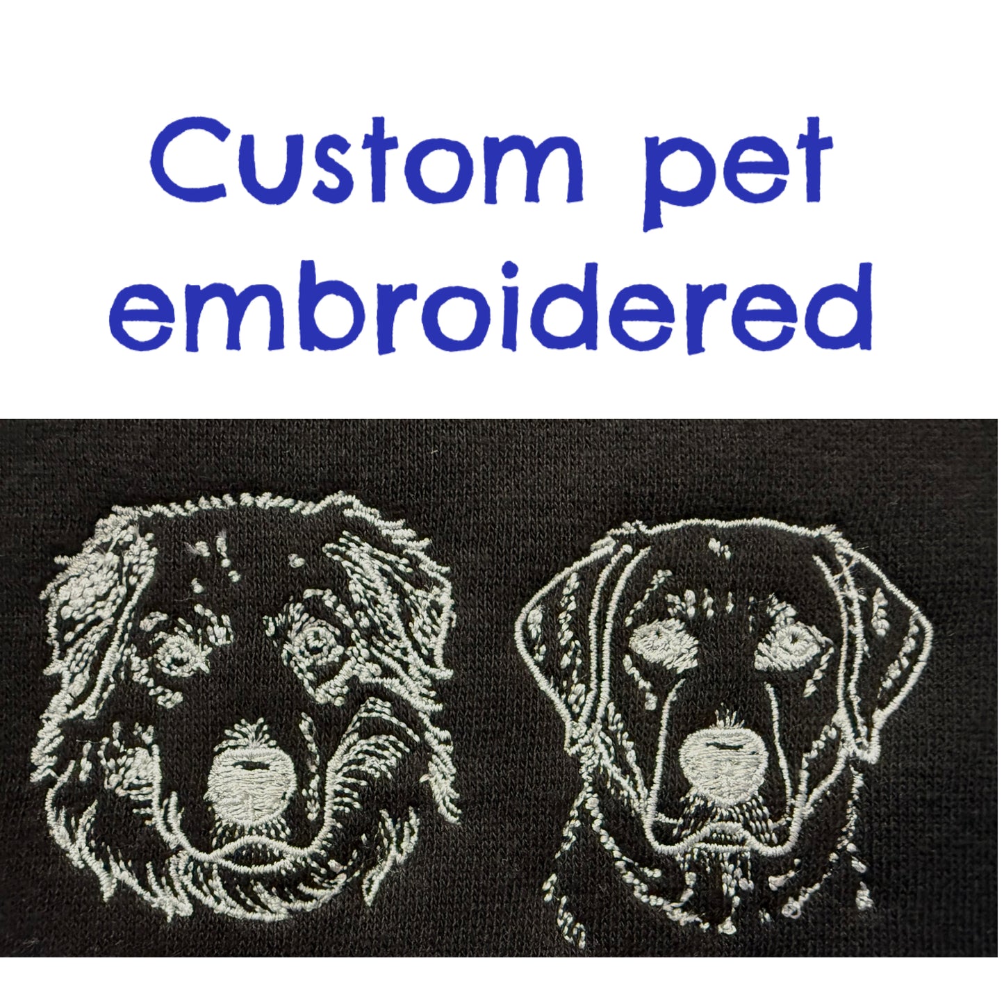 Custom Pet Embroidered Sweatshirts