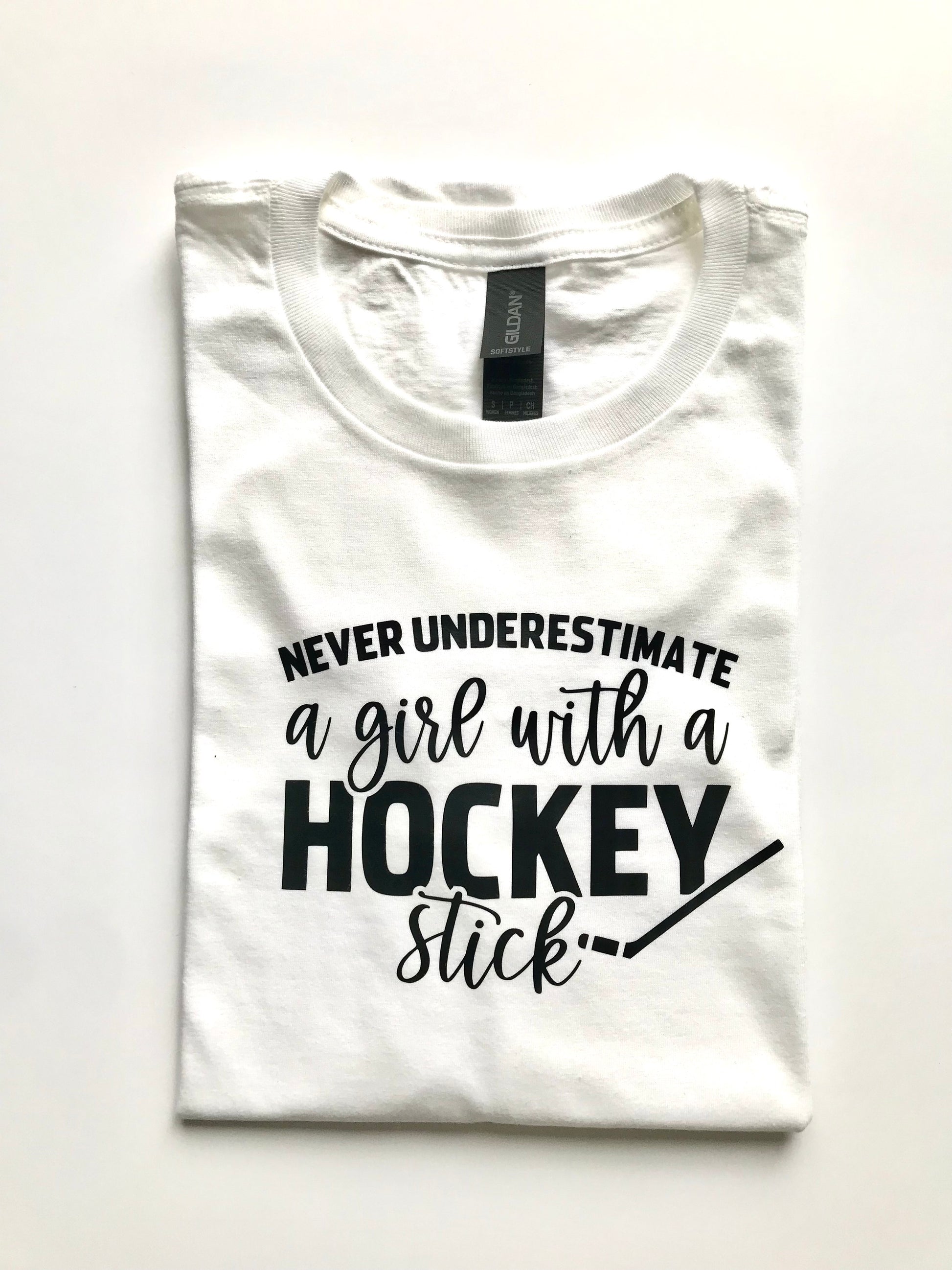 "Hockey Is My Favorite Season" Women's Funny Graphic T-Shirt - Short Sleeve Casual Tee (Multiple Sizes)