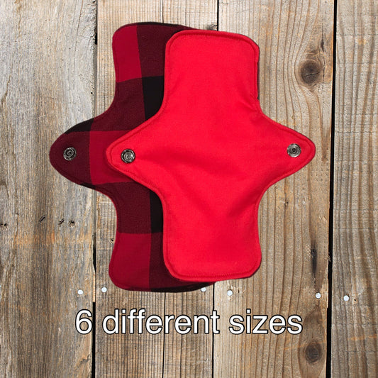 Buffalo plaid colors - Washable period pads