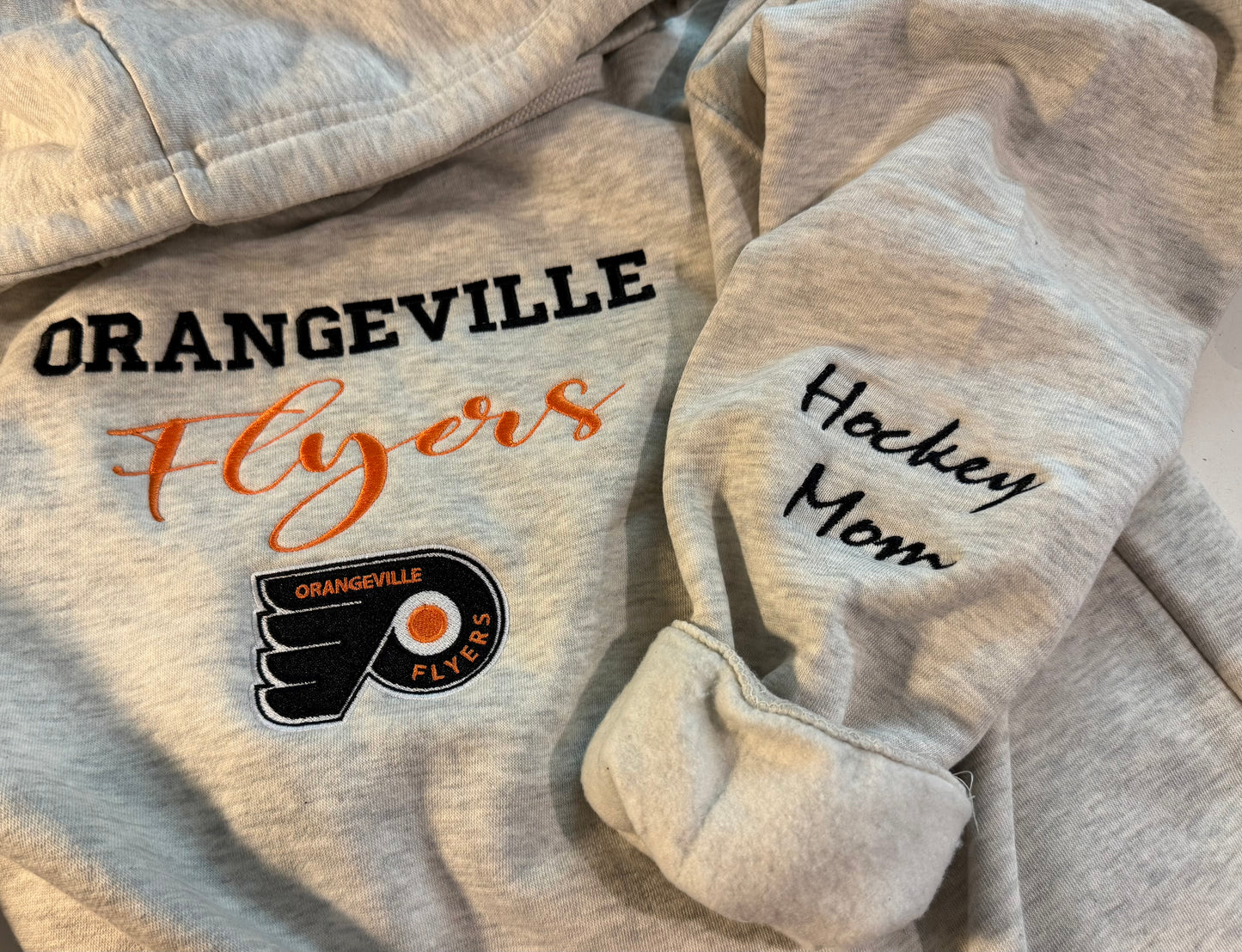 Embroidered Orangeville Flyers High quality Hoodie