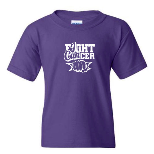 Kids Purple T-shirt - Fight Cancer