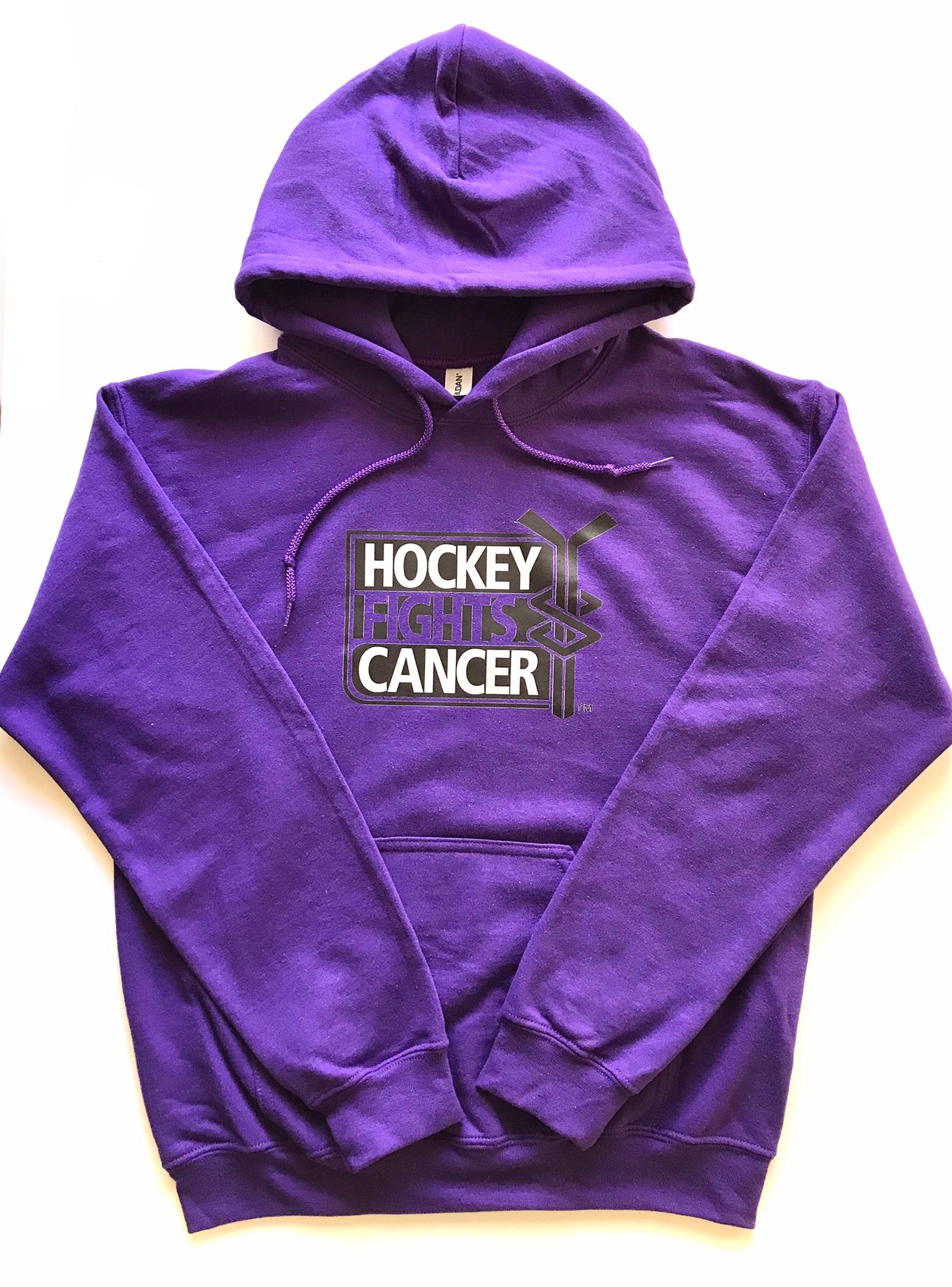 All sizes Gildan Hoodies Hockey fights Cancer