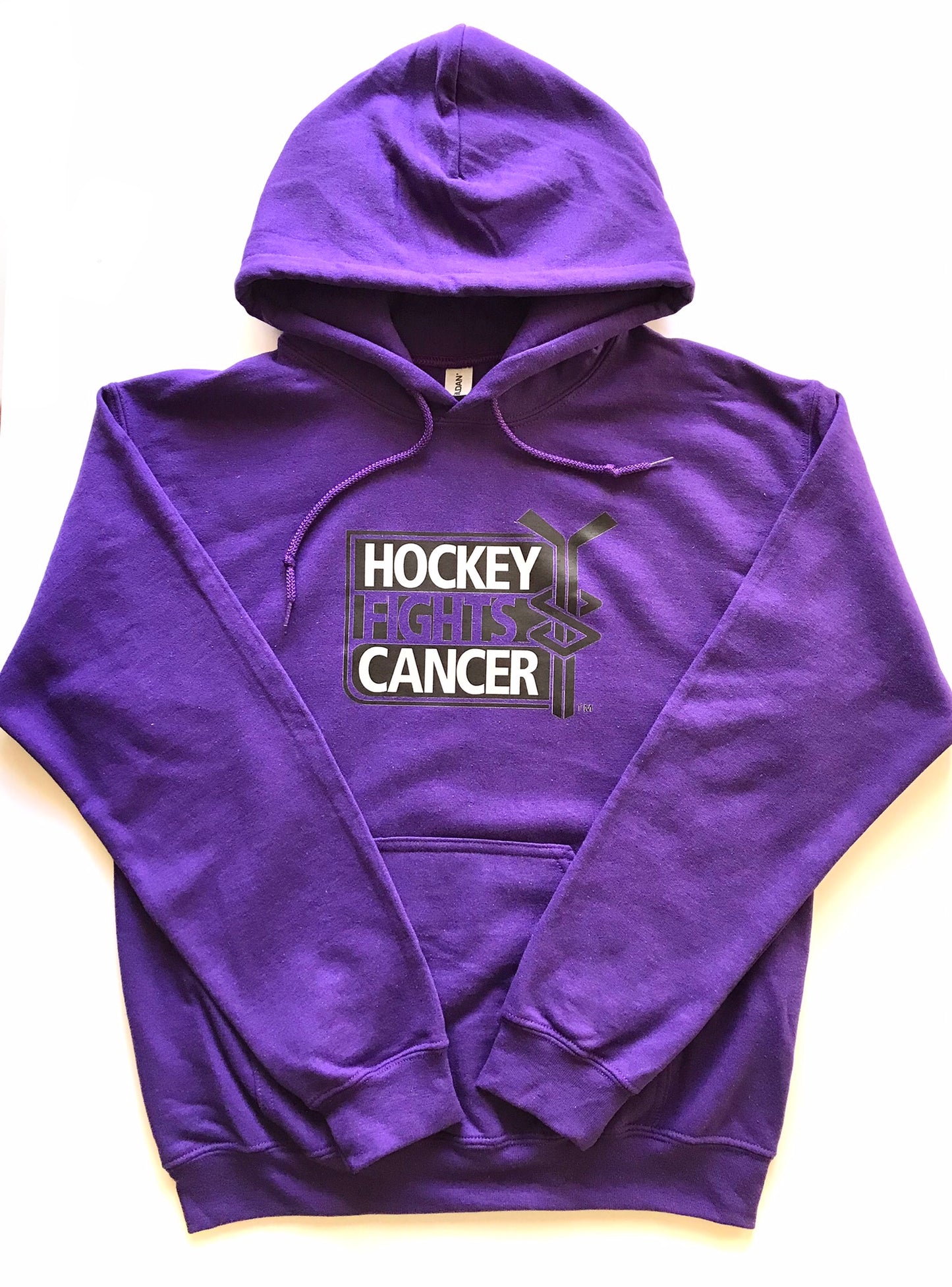All sizes Hoodies - Regular quality - Hockey fights Cancer