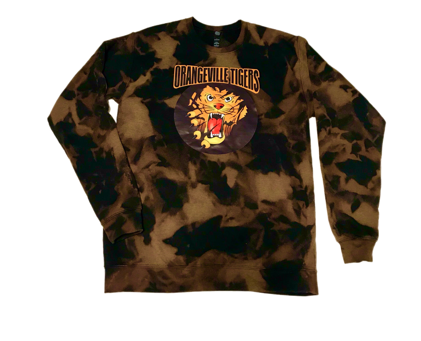 50% OFF OLD LOGO - Orangeville tigers hockey - Tie Dye sweatshirts