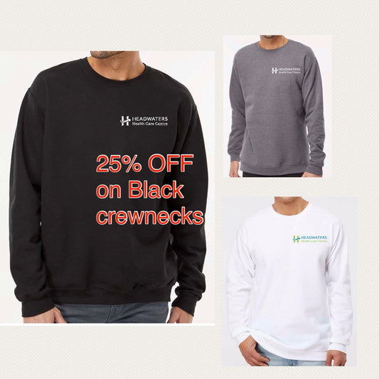Crewneck, Adult Deluxe super soft (Unisex sizes) High quality  ** 25% OFF on BLACK crewnecks will apply at checkout