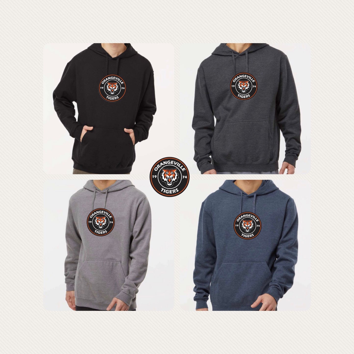 Orangeville Tigers High quality Hoodie - Big logo