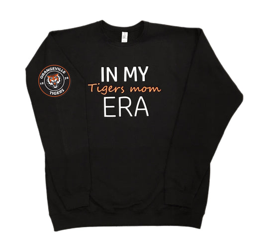 In my tigers mom Era - Black crewneck