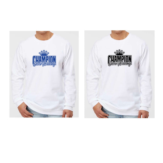 White Cheer crewneck