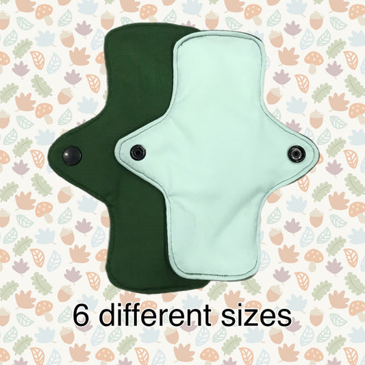 Green colors - Washable period pads