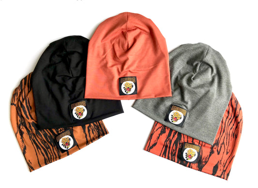 Orangeville Tigers Spring/Fall Bamboo Beanie Hats - Slouchy hats
