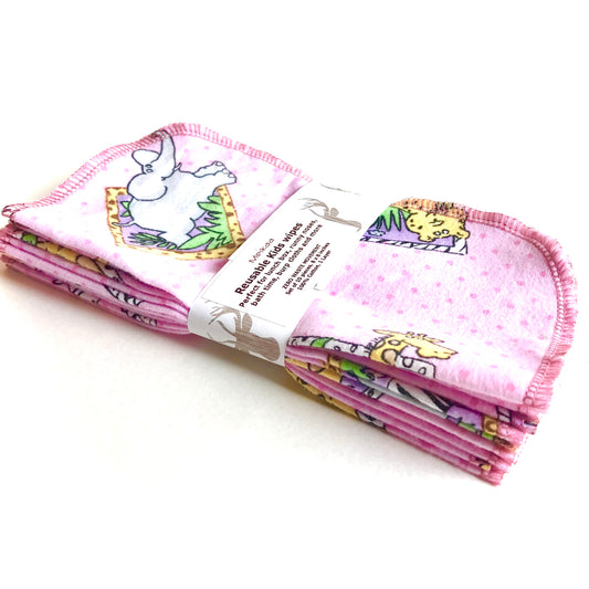 Kids Reusable Cloth wipes 1 layer, kids reusable napkins